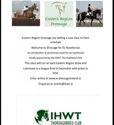 Eastern Region Dressage introduce a class for ex-racehorses